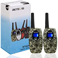 Los mejores  - Retevis RT628 Walkie Talkie Niños PMR446 8 Canales 10 Tonos de llamada VOX Bloqueo de Teclado Volumen Ajustable Walkie…